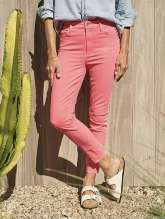 Frank & Eileen Denim - Frank & Eileen Faded Pink Coral Jean Size 27 Stretch Denim Sligo  AS IS SPOT